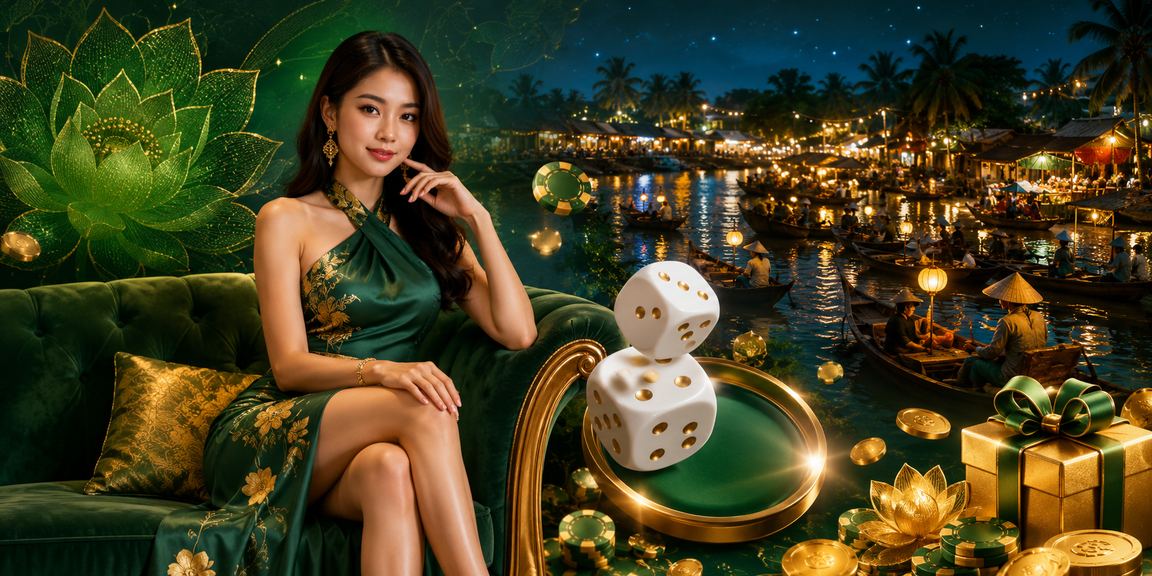 Người phụ nữ Việt Nam tham gia chơi Tài Xỉu tại vùng đồng bằng sông Cửu Long với không khí vui vẻ
